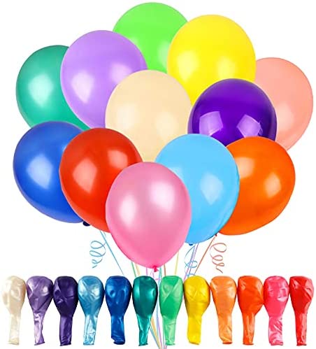 RUBFAC 120 Balloons Assorted Color 12 Inches Rainbow Latex Balloons, 12 Bright Color Party Balloons for Birthday Baby Shower Wedding Party Supplies Arch Garland Decoration post thumbnail image