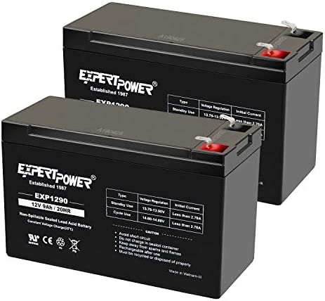 ExpertPower 12v 9ah Sealed Lead Acid Battery with F2 Terminals (.250″)/2 Pack post thumbnail image