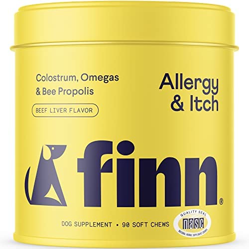 Finn Allergy & Itch Supplement for Dogs | Supports Seasonal Allergies, Itchy Skin, & Immunity | Wild Alaskan Salmon Oil, Bee Propolis & Probiotics | 90 Soft Chews post thumbnail image