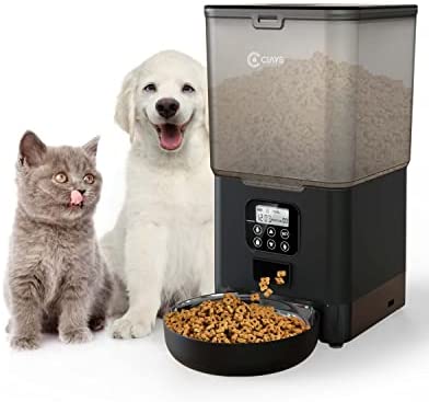 Ciays Automatic Cat Feeders, 5.6L Cat Food Dispenser Up to 20 Portions Control 4 Meals Per Day, Pet Dry Food Dispenser for Small Medium Cats Dogs, Dual Power Supply & Voice Recorder, Black post thumbnail image