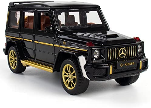 iLooboo Alloy Collectible Black Benz G63 AMG Toy Vehicle Pull Back Die-Cast Car Model with Lights and Sound post thumbnail image