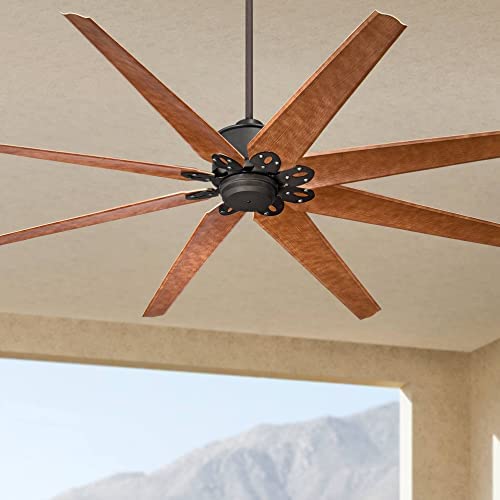 Casa Vieja 72″ Predator Industrial Rustic Farmhouse Indoor Outdoor Ceiling Fan with Remote Control English Bronze Cherry Damp Rated for Patio Exterior House Home Porch Gazebo Garage Barn post thumbnail image