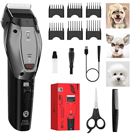 DOG CARE Dog Clippers for Grooming, Unique Smart Mode, Cordless Pet Grooming Kit with Rechargeable 180-mins Battery, Low Noise, Detachable Sharp Blade, Auxiliary Light, Grey post thumbnail image