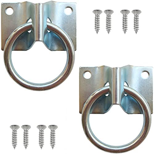 SUKEYME Cross Tie Ring for Horses, Block Tie Ring for Horse Stall/Stable, Tie Down Horse Barn Supplies (2 Pack) post thumbnail image