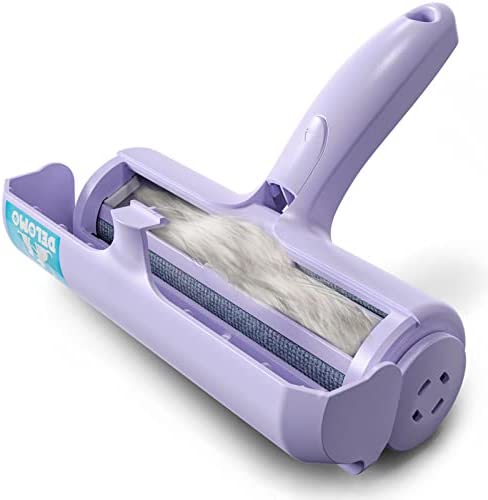 DELOMO Pet Hair Remover Roller – Dog & Cat Fur Remover with Self-Cleaning Base – Efficient Animal Hair Removal Tool – Perfect for Furniture, Couch, Carpet, Car Seat, Purple post thumbnail image