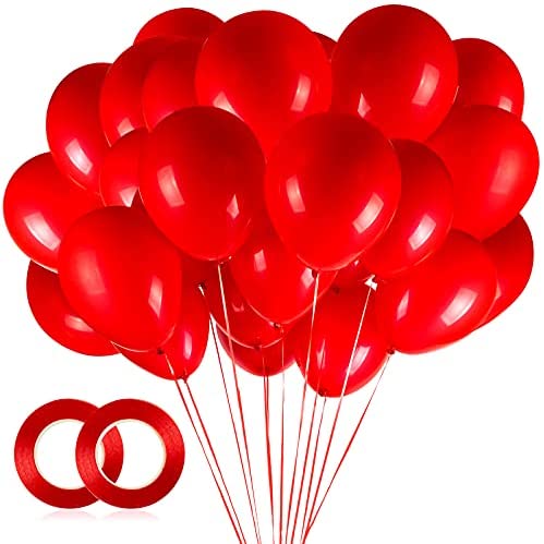 100pcs Red Balloons, 12 inch Red Latex Party Balloons Helium Quality for Party Decoration Like Birthday Party, Baby Shower,Wedding, Halloween or Christmas Party (with Red Ribbon)… post thumbnail image