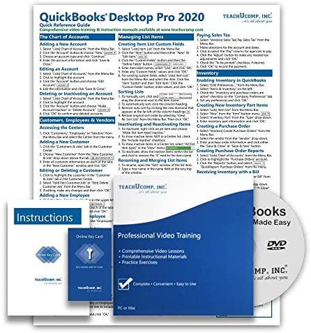 TEACHUCOMP DELUXE Video Training Tutorial Course for QuickBooks Desktop Pro 2020- Video Lessons, PDF Instruction Manual, Quick Reference Guide, Testing, Certificate of Completion post thumbnail image