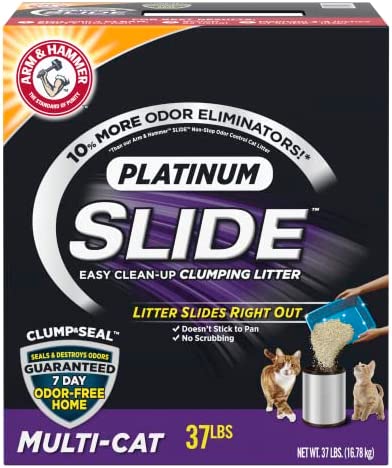 ARM & HAMMER Slide Platinum Clumping Cat Litter, Multi-Cat, 37lb post thumbnail image