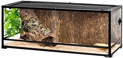 REPTI ZOO 67 Gallon Reptile Large Terrarium Newly Upgraded All Glass 48″ x 18″ x 18″ Double Hinge Door with Top Ventilation Reptile Terrarium(Knock-Down) post thumbnail image