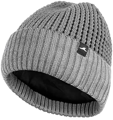 Achiou Winter Reflective Beanie Hat for Men Women, Warm Cuffed Winter Knit Hat Cap for Running Outdoor Sports High Visibility post thumbnail image