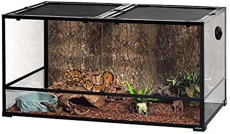 REPTIZOO Large 120 Gallon Reptile Terrarium, Tall & Wide Reptile Tank 48″ x 24″ x 24″ with Sliding Door Top Screen Ventilation & Anti Escape Lid, Full Tempered Glass post thumbnail image