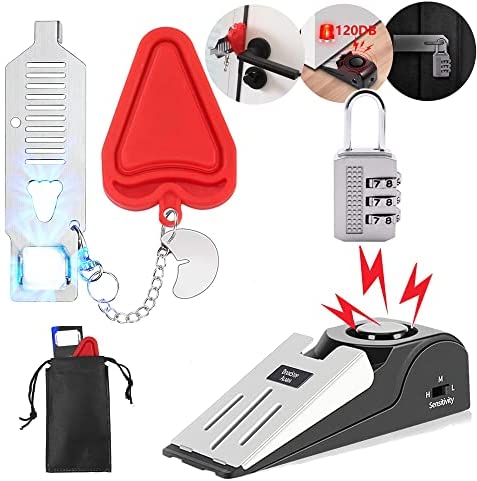 Upgraded Portable Door Lock & Door Stop Alarm, Home Security Door Locker Devices & Door Stopper, Perfect Christmas Gifts Self Defense Travel Essentials for Hotel Apartment Airbnb Additional Safety post thumbnail image