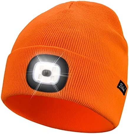 Etsfmoa Unisex Beanie Hat with The Light Gifts for Men Dad Father USB Rechargeable Caps post thumbnail image