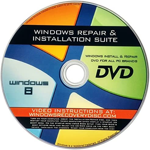 Recovery, Repair & Re-install disc compatible with Win 8 32/64 bit post thumbnail image