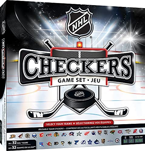 MasterPieces NHL Full League Version Checkers Board Game Team Color, 13″ x 21″ post thumbnail image