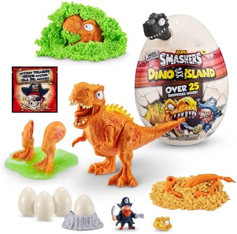 Smashers Dino Island Mega Egg T-Rex Toy by ZURU, Dinosaur Toys for Kids 5+, Includes 25 Surprises – Great Filled with Slime, Sand and More, Ages 5+ post thumbnail image