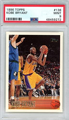 Kobe Bryant 1996 Topps Basketball Rookie Card RC #138 Graded PSA 9 MINT post thumbnail image