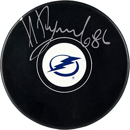 Nikita Kucherov Tampa Bay Lightning Autographed Hockey Puck – Autographed NHL Pucks post thumbnail image