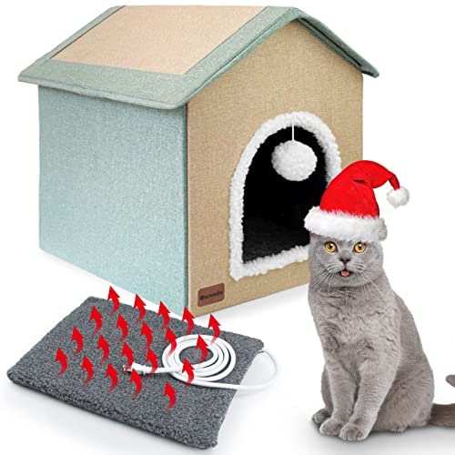 MARUNDA Heated Cat Houses for Outdoor Cats in Winter, Heated cat House for Indoor and Kitty Shelter for Your Pet to Stay Warm and Cozy,Easy to Assemble.(2 Step Finish) post thumbnail image