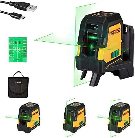 PREXISO Laser Level Self Leveling – 100Ft Rechargeable Cross Line Laser, Green Line leveler Tool for Construction, Floor Tile, Home Renovation with Magnetic Pivoting Base, Target Plate & Portable Bag post thumbnail image