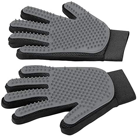 Upgrade Version Pet Grooming Glove – Gentle Deshedding Brush Glove – Efficient Pet Hair Remover Mitt – Enhanced Five Finger Design – Perfect for Dog & Cat with Long & Short Fur – 1 Pair (Gray) post thumbnail image