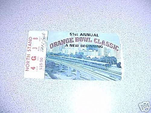 Adelson Sports Original 1985 ORANGE BOWL TICKET STUB WASHINGTON/OKLAHOMA post thumbnail image