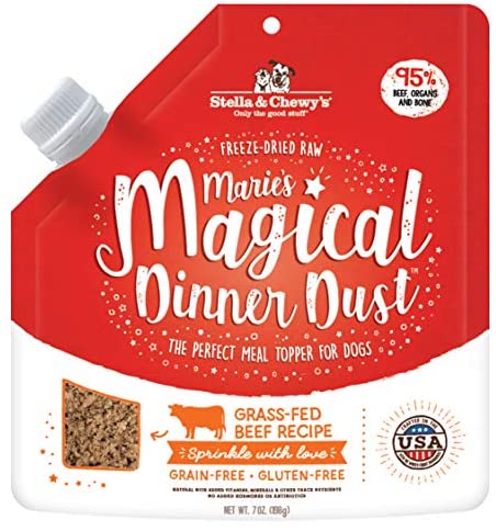 Stella & Chewy’s Freeze-Dried Raw Marie’s Magical Dinner Dust – Protein Rich, Grain Free Dog & Puppy Food Topper – Grass-Fed Beef Recipe – 7 oz Bag post thumbnail image