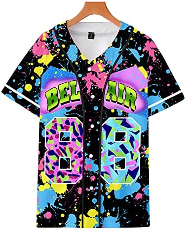 Fresh Prince of Bel Air 88 Baseball Jersey for Man 90s Urban Theme Party Hip Hop Fashion Blouses for Club and Pub post thumbnail image