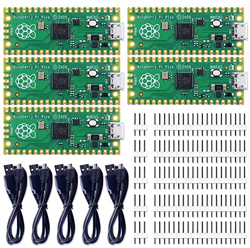 GeeekPi Raspberry Pi Pico Kit Flexible Microcontroller Mini Development Board,Based on The Raspberry Pi RP2040,Dual-Core ARM Cortex M0+ Processor,Running up to 133 MHz, Support C/C++ / Python (5PCS) post thumbnail image