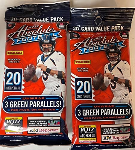 2 Pack Lot 2022 Panini Absolute NFL Trading Cards 20 Cards Per Pack x 2 Packs 40 Total Cards Football post thumbnail image