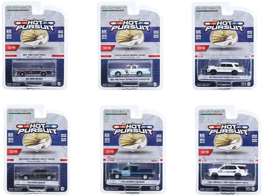 Collectibles Greenlight 43000 Hot Pursuit Series 40 Complete Set of Six (6) Diecast Models 1:64 Scale post thumbnail image