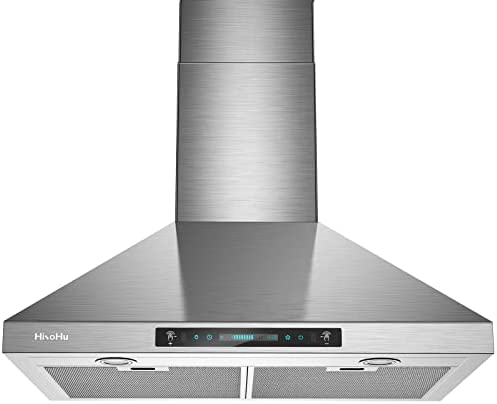 HisoHu Wall Mount Range Hood with Ducted/Ductless Convertible Duct, 30 Inch 780 CFM Stainless Steel Vent Hood, 4 Speed Gesture Sensing Exhaust Hood with Dimmable LED lights(A02-30″) post thumbnail image