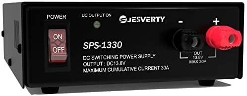 Universal Compact Bench Power Supply- 30 Amp Regulated Home Lab Benchtop AC-to-DC Converter 13.8 Volt, Cooling Fan, Screw Type Terminals – Jesverty SPS-1330 post thumbnail image