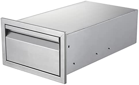 Atatod 14″ W Outdoor Kitchen Drawer Stainless Steel BBQ Single Drawer Flush Mount for Outdoor Kitchen Island(Overall Size:14″ W x 8-1/2″H x 23″ D inch) post thumbnail image