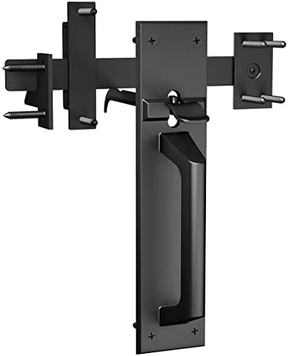 Sdstone Gate Latch Heavy Duty for Wooden Fence，Aluminum Double Side Gate Latch for Outdoor Fence，Self Locking Outswinging Door Latch Gate Hardware（Black） post thumbnail image