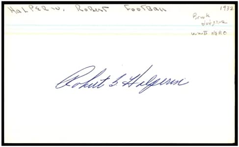 Robert Halperin Signed Index Card 3×5 Autographed NFL Dodgers WWII D:1985 87400 – MLB Cut Signatures post thumbnail image