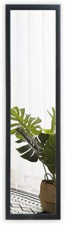 FANYUSHOW Dressing Mirror, Modern, Full Length, Rectangular and Wall-Mounted Door Mirror, Easy to Assemble, Used for Full Body View [Black, 50″ x 14″] post thumbnail image