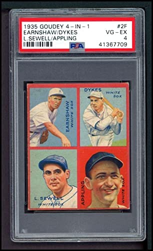 1935 Goudey 4-in-1 George Earnshaw/Jimmy Dykes/Luke Sewell/Luke Appling Chicago White Sox (Baseball Card) PSA PSA 4.00 White Sox post thumbnail image