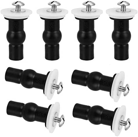 8Pack Toilet Seat Screws Universal Toilet Seats Fixing Kit Toilet Seat Fittings Black Blind Hole Fixings Expanding Rubber Top Nuts Screws Toilet Seats Nuts Hinges Replacement Tightening Kit 4 Pairs post thumbnail image