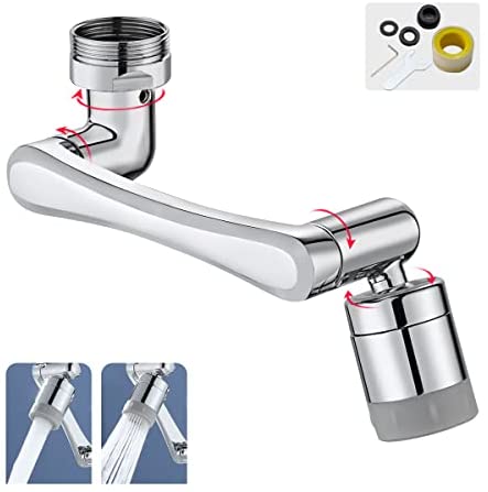 1440° Multifunctional Rotating Splash proof Filter Extender Faucet Aerator 2 Water Outlet Modes Swivel Robotic Arm Adapter for Bathroom Kitchen post thumbnail image