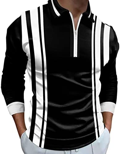 Mens Shirts Fashionable Gradient Long Sleeve Zipper Golf Shirts Spread Collar Outdoor Sports Workout Jersey Tops post thumbnail image