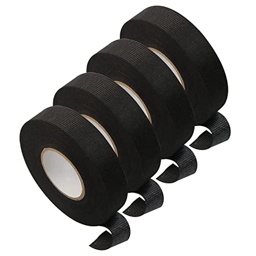 VKVXCLON Automotive Cloth Anti Abrasion Tape, 4 Rolls 3/4x50ft Strong Adhesion Black High Temp Wiring Loom Harness Protection Insulation Cable Fixed- Noise Damping (Flame Retardant) post thumbnail image