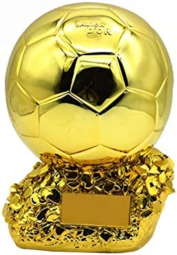 qichemaoy Resin Soccer Ballon d’Or Trophy Plating Gold Color Football Best Player Award Trophies Fans Home Decor Display Ornaments, 21cm post thumbnail image