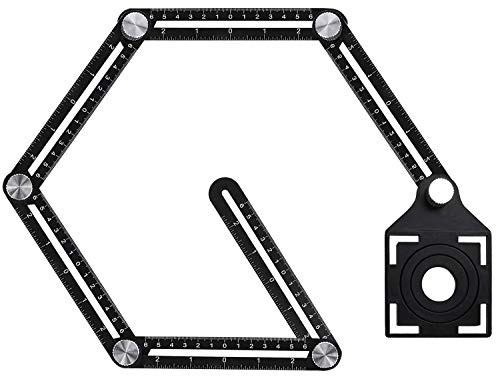 Linkhood Multi Angle Measuring Ruler, Six-Sided Aluminum Alloy Metal Angle Finder Tool，Angle Template Tool, Layout Tools Woodworking Ruler， Opening Locator for Craftsmen Handymen Builders Carpenters post thumbnail image