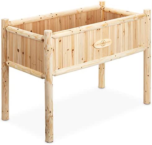 Boldly Growing Wooden Raised Planter Box with Legs – Large Elevated Outdoor Patio Cedar Garden Bed Kit to Grow Herbs and Vegetables – Unmatched Strength Lasts Years, Natural Rot-Resistant Wood post thumbnail image