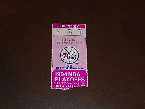 1984 NETS AT 76ERS NBA PLAYOFFS TICKET STUB GAME 5 NETS ADVANCE post thumbnail image