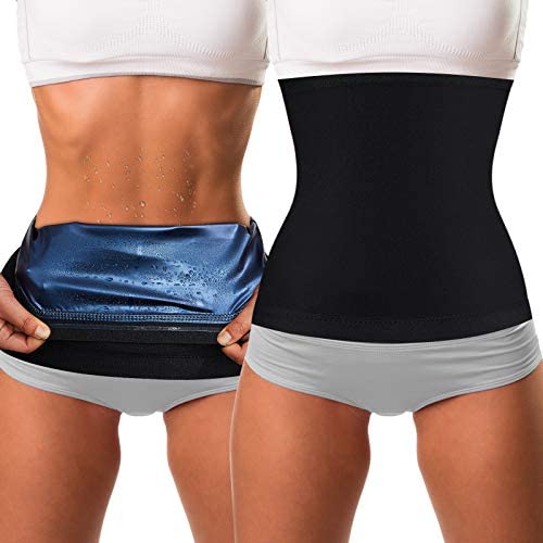 Geyoga 2 Pieces Waist Trimmer for Women Sweat Wrap Sweat Waist Trainer for Bodybuilding post thumbnail image