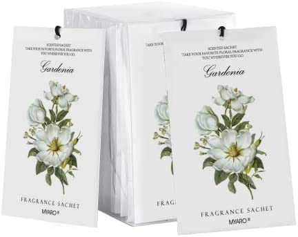 MYARO 12 Packs Gardenia Scented Sachets for Drawer and Closet, Long-Lasting Home Fragrance Sachet for Lover post thumbnail image