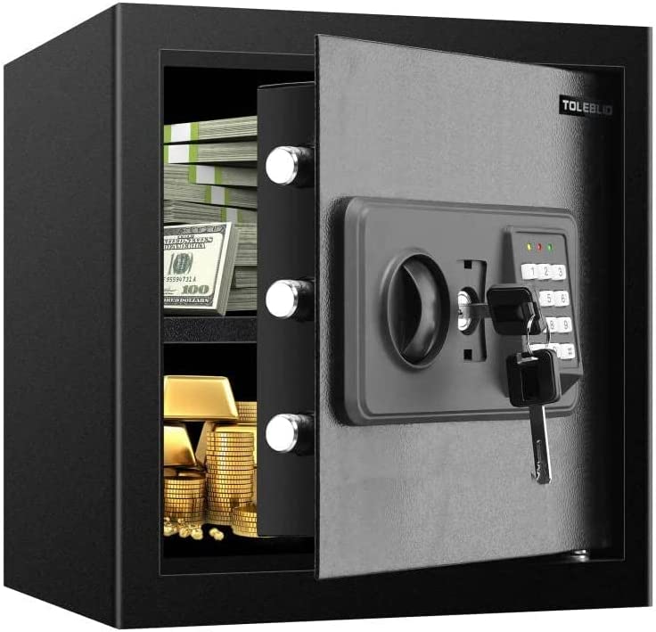 1.2 Cubic Home Safe Fireproof Waterproof, Fireproof Safe with Digital Keypad Key and Removable Shelf, Security Safe Box for Firearm Medicine Money Documents Valuables post thumbnail image