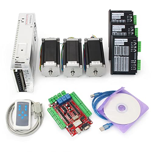 3 Axis USB CNC Controller Kit,Nema23 Stepper Motor 425oz-in 3A 112mm,FMD2740C Driver 4A,USB Interface Card USBCNC Control Breakout Board,36V Power Supply CNC Router Machine Kit post thumbnail image